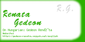 renata gedeon business card